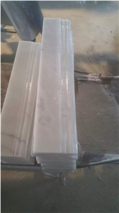 China Carrara White Marble Tile Trims,Decor Border