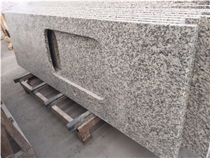 China Cheap Gold Granite Stone Custom Vanity Top
