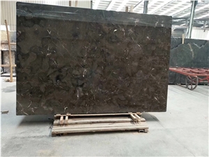 China Dark Brown Emperador Marble Slab Tile