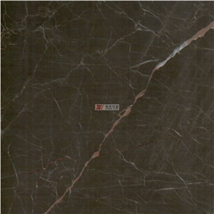 China Dark Brown Polished Marble Moose Cafe Slab
