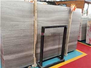 China Grey Serpeggiante Ash Wooden Marble Slabs