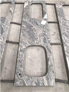 China Juparana Grey Granite Kitchen Island Tops
