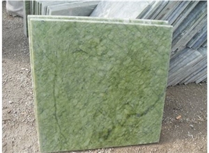 China Light Green Stone Ming Green Marble Slab
