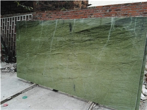 China Light Green Stone Ming Green Marble Slab
