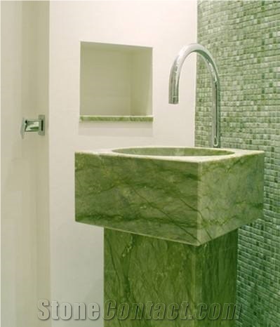 China Light Green Stone Ming Green Marble Slab
