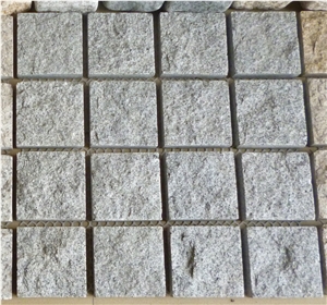 China Light Grey G603 Granite Cobblestone Sets