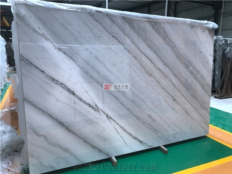 Chinese Cheap Marble Guangxi White Marble Slab
