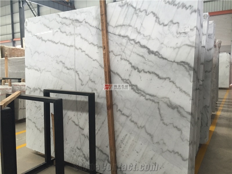 Chinese Cheap Marble Guangxi White Marble Slab