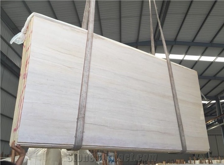 Chinese Fossil Wood Light Marble Slab Wall Tiles