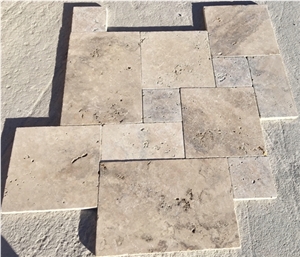 Classic Light Color Travertine Tile French Pattern Classic Light Color Travertine Tile French Pattern