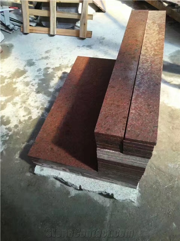 Classic Ruby Red Granite Flooring Tiles