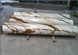 Crema Eva Beige Color Marble Sculpture Columns