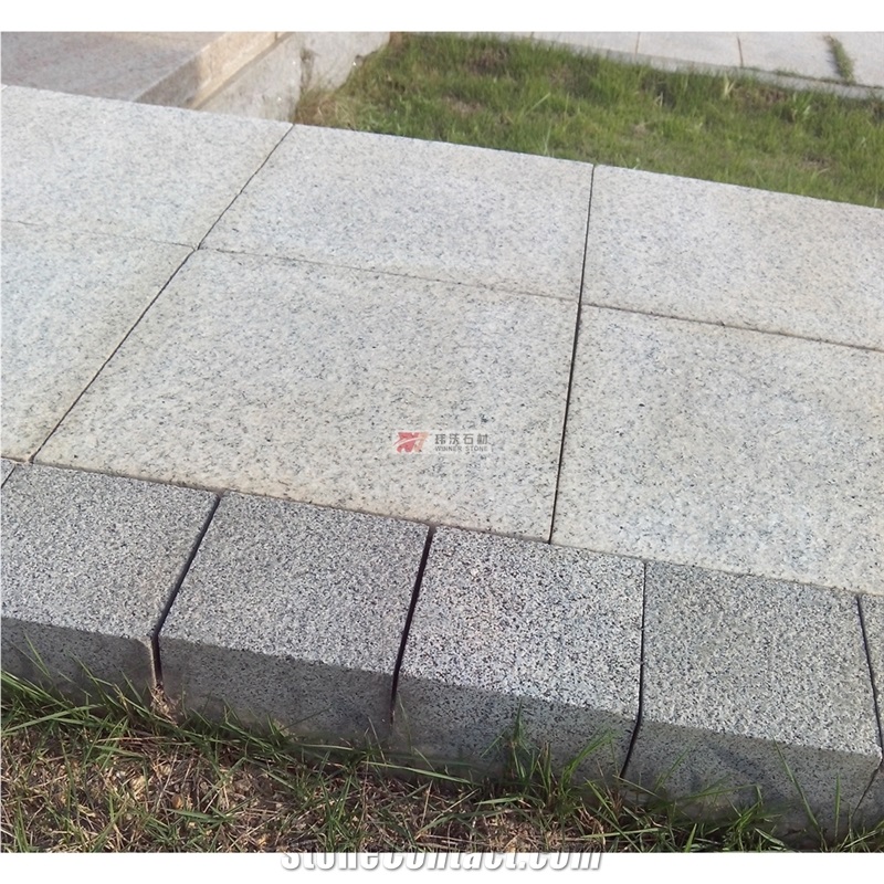 Dark Grey Color G654 Granite Cube Stone Pavers