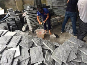 Dark Grey Granite G654 Split Face Mushroom Wall