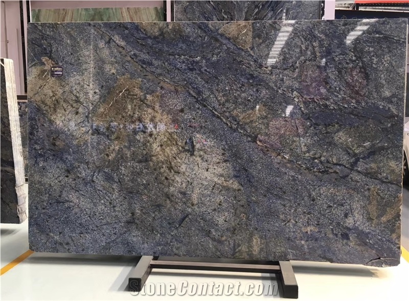 Exotic Azul Bahia Granite Slabs Wall Tiles