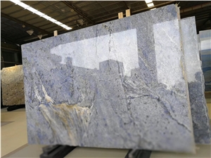 Exotic Azul Bahia Granite Slabs Wall Tiles