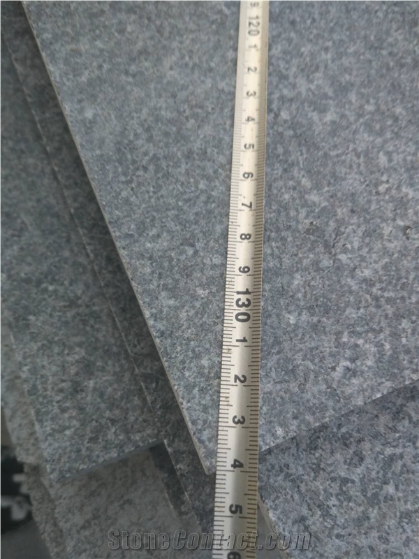Flamed Yixian Black Granite Wall Flooring Tiles