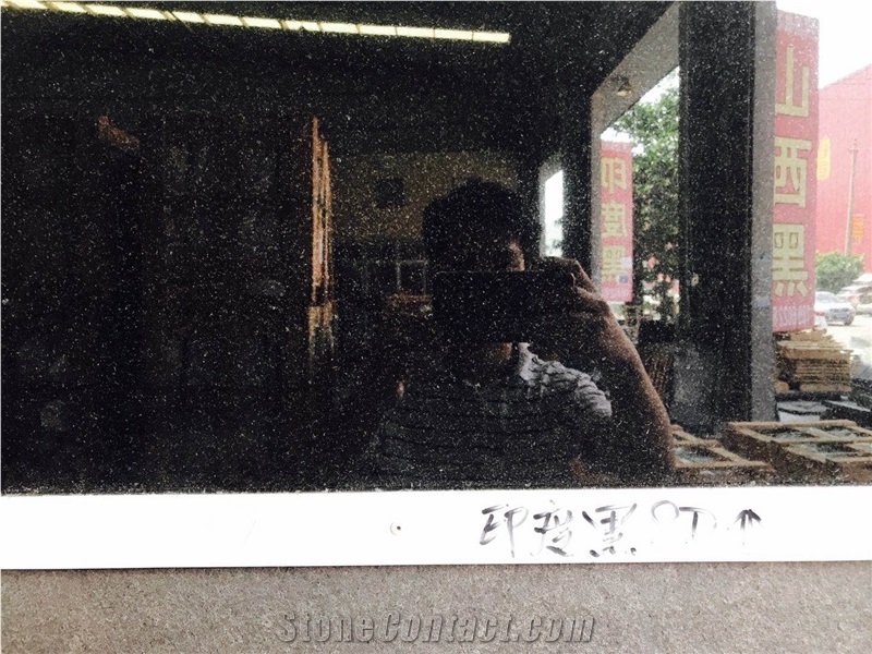 G20 Absolutely Black Flamed Polished Granite Tile