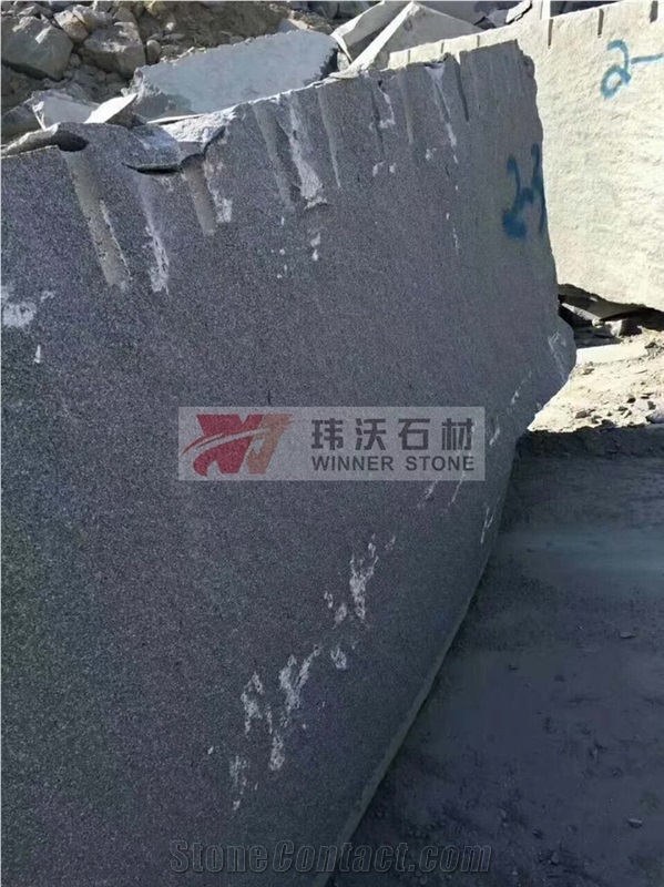 G654 Dark Grey Granite Flamed Flooring Tiles