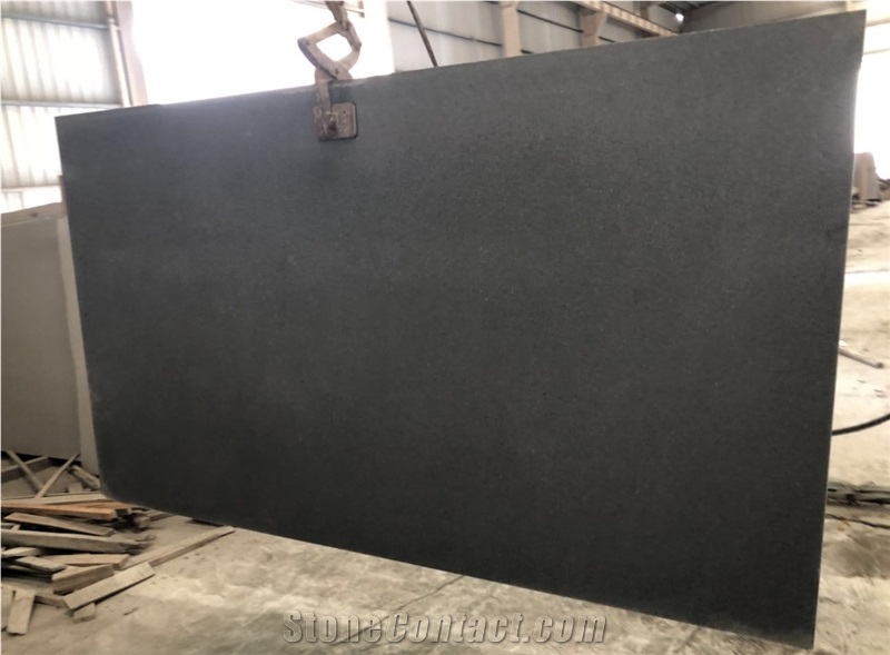 G654 Dark Grey Granite Gansaw Slab Tile Flooring