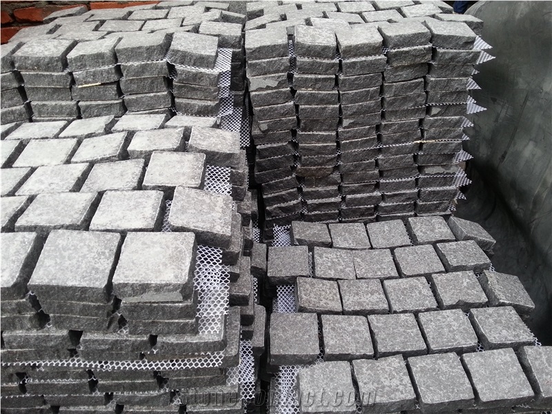 G684 Granite Cobble Stone Exterior Pattern Walkway