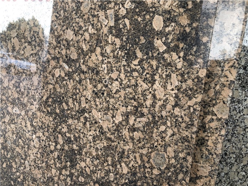Giallo Fiorito Granite Kitchen Countertop Design