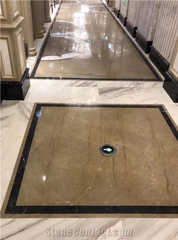 Golden Imperial Beige Marble Subway Tile