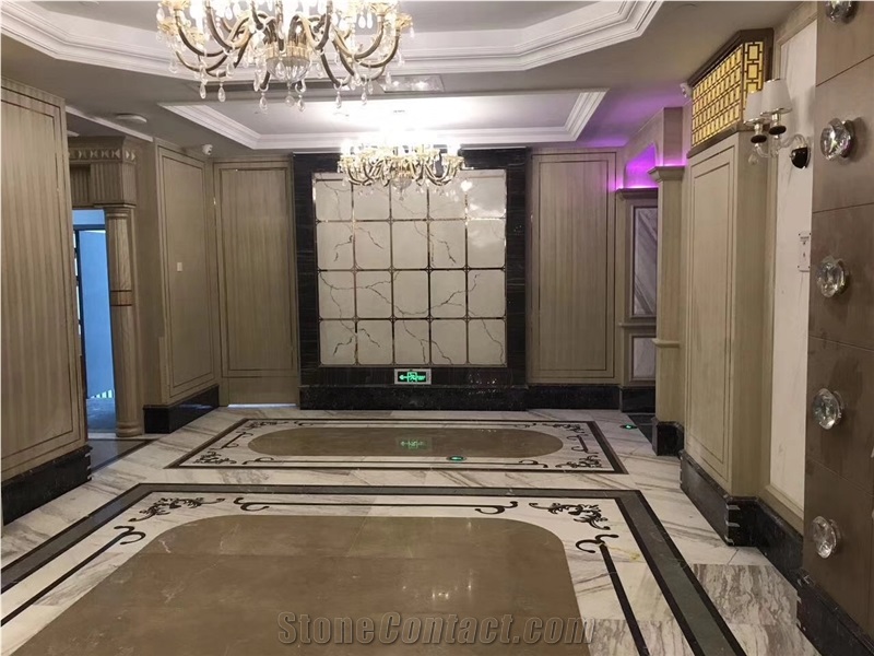 Golden Imperial Beige Marble Subway Tile