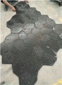 Honed Flamed Blue Stone Basalt Tile Flooring Paver