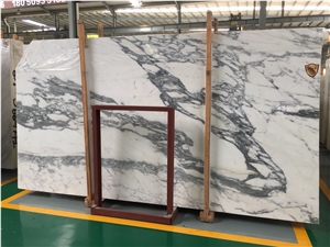 Honed Statuary Venato White Marble Slab Honed Statuary Venato White Marble Slab