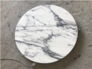 Honed Surface Arabescato White Marble Table Tops Honed Surface Arabescato White Marble Table Tops