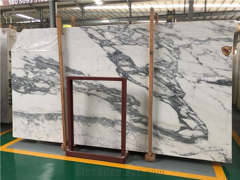 Italian Calacatta Oro White Polishing Marble Slab