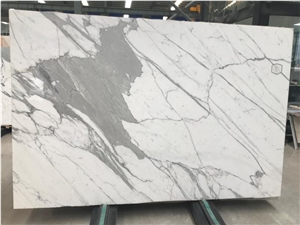 Italian Calacatta Oro White Polishing Marble Slab
