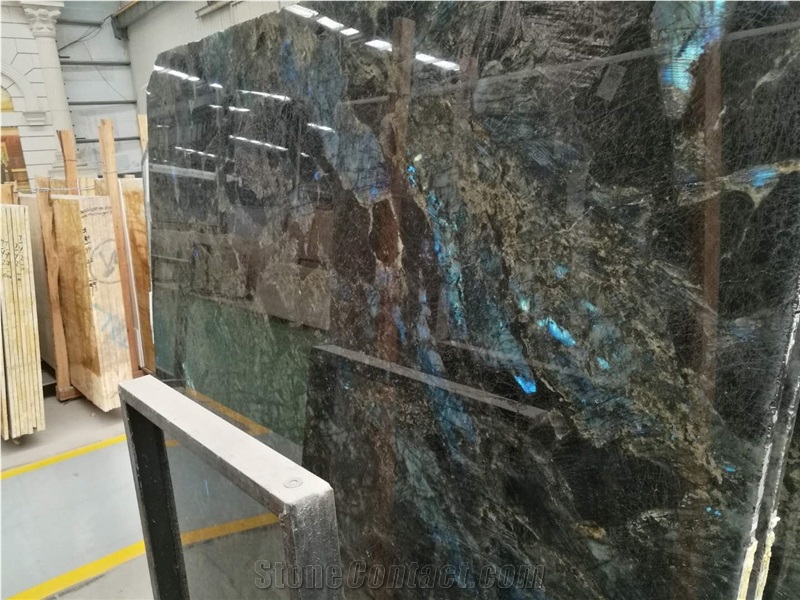 Lemurian Blue Granite Backlit Stone Wall Tiles