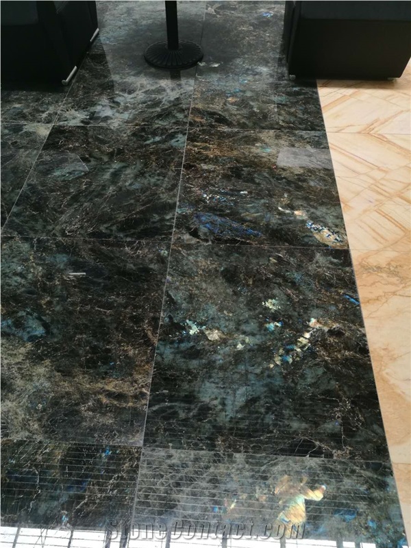 Lemurian Blue Granite Backlit Stone Wall Tiles