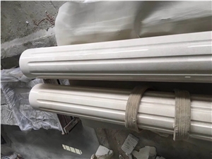 Light Pearl Roman Stone Columns