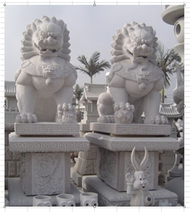Lion Statue Light Grey Granite G603 Animal Stone