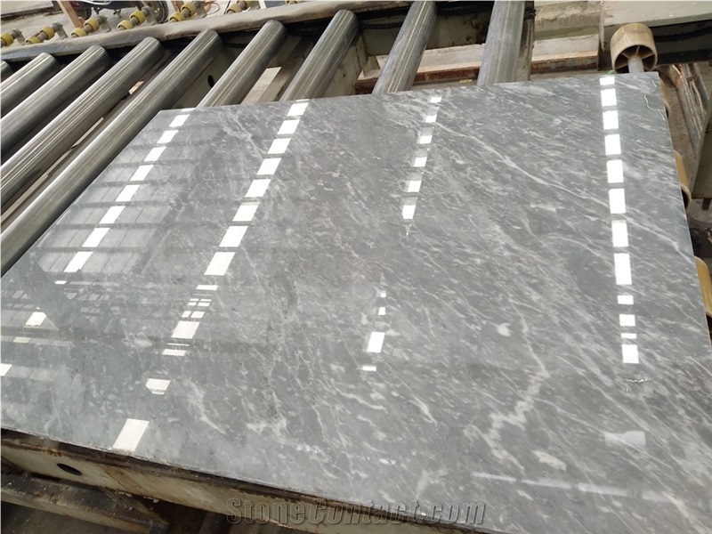 Maserati Grey Marble Slab, Gray Marble Pattern