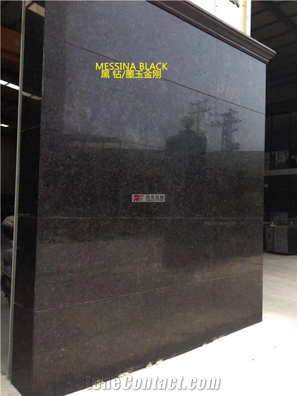Messina Absolute Black Granite Wall Tiles