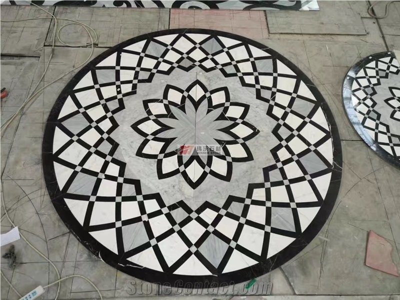 Mosaic Waterjet Medallions Pattern Design