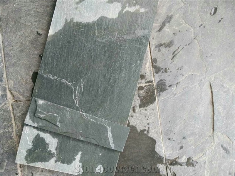 Natural Split Green Slate Exterior Wall Cladding