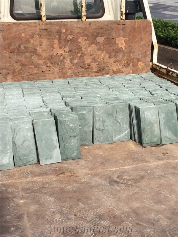 Natural Split Green Slate Exterior Wall Cladding