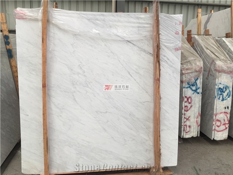 Natural White Marble Carrara Marble Slabs Tile