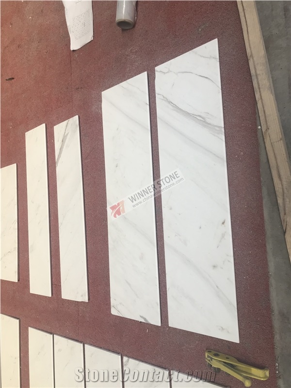 Olympus White Marble Stair Treads Staircase Steps
