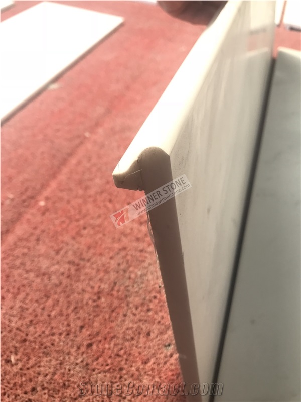 Olympus White Marble Stair Treads Staircase Steps