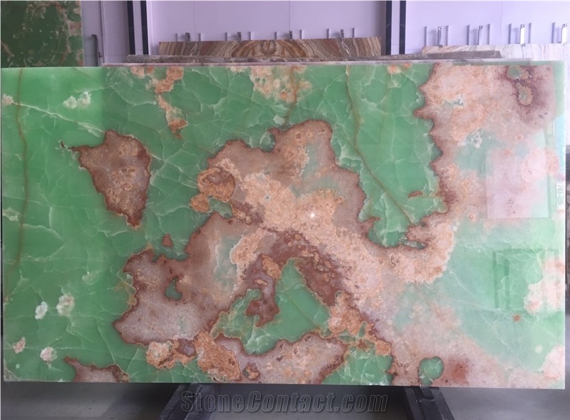 Pakistan Dark Green Onyx for Backlit Wall Tiles