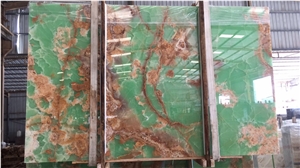 Pakistan Dark Green Onyx for Backlit Wall Tiles
