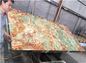 Pakistan Dark Green Onyx for Backlit Wall Tiles