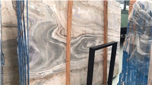 Palissandro Blue and White Marble Tile Flooring