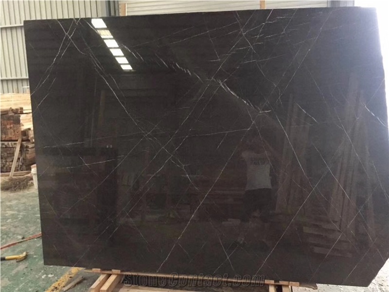 Pietra Grey Marble Slab Honed Brown Flooring Tiles